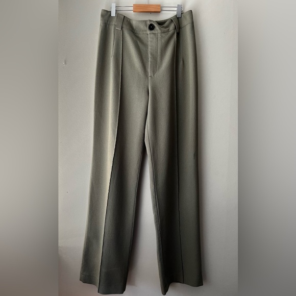 Zara Tailored Wide Leg High Waisted Trousers - Picture 4 of 8